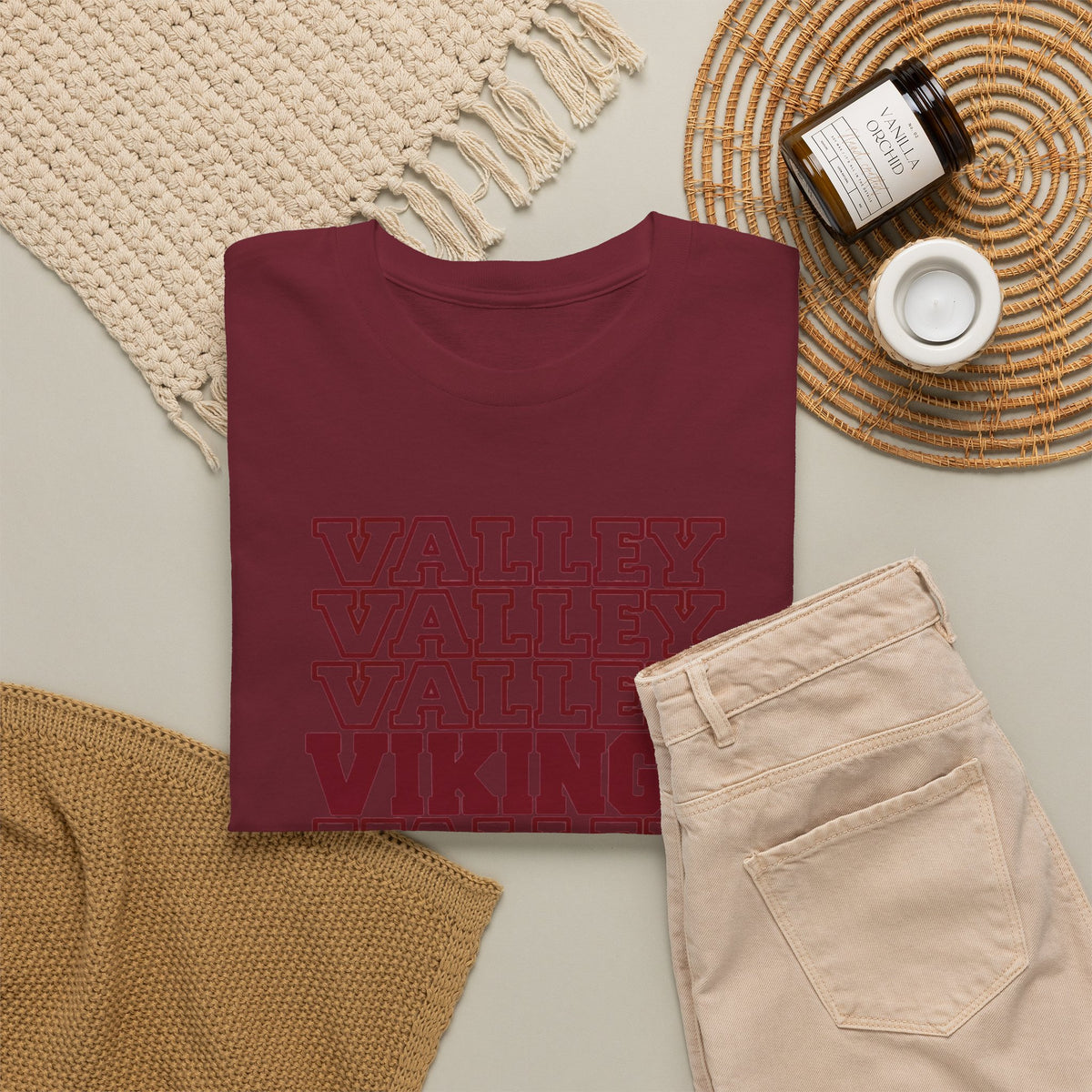Valley Vikings Repeating Varsity Spirit T-Shirt