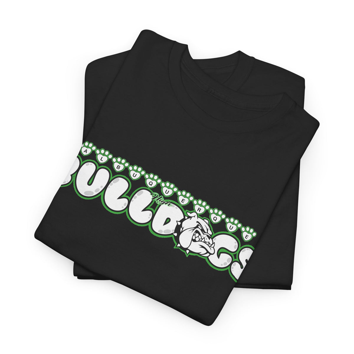 Albuquerque Bulldogs Retro Bubble Letter Spirit T-Shirt