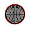 Aztec Basketball (Red) – Original Aztec Wear Vinyl Kiss-Cut Sticker