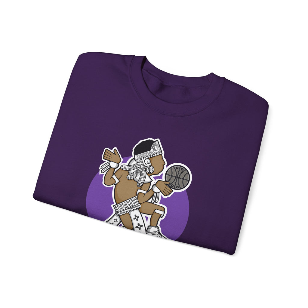Aztec Hooper (Purple) – Original Aztec Wear Basketball Fleece Crewneck Sweatshirt