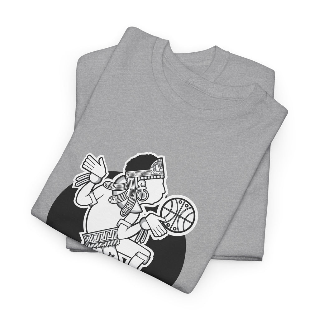 Aztec Hooper (Black & White) – Original Aztec Wear Basketball T-Shirt