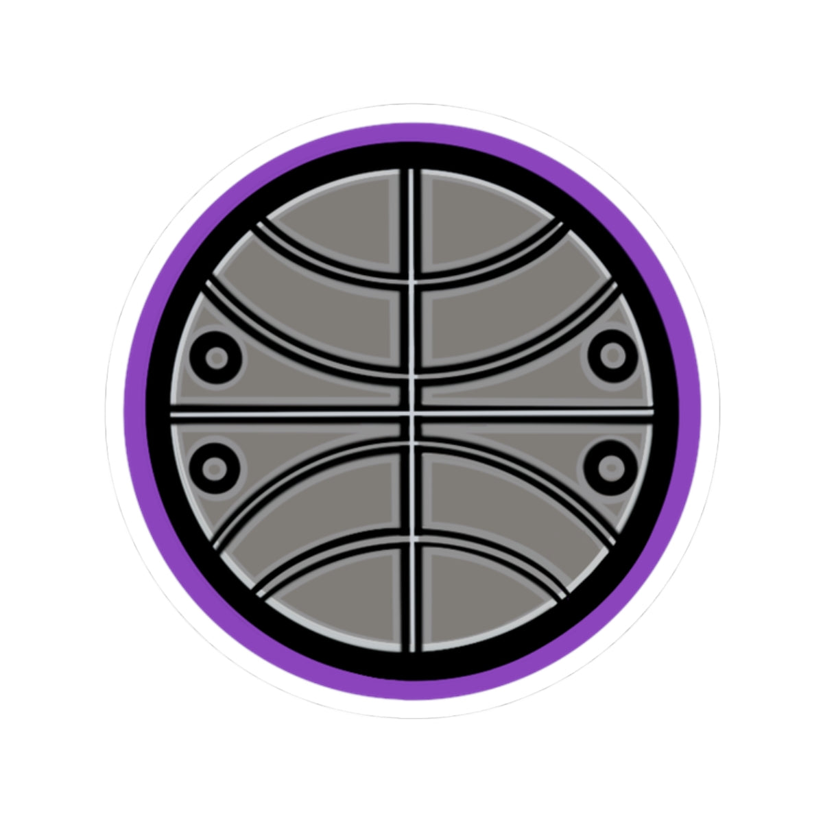 Aztec Basketball (Purple) – Original Aztec Wear Vinyl Kiss-Cut Sticker