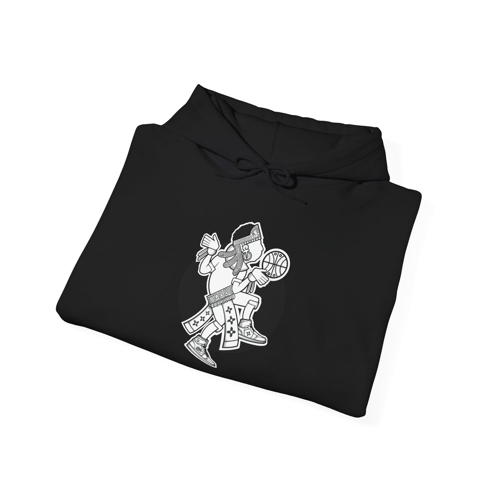 Aztec Hooper (Black & White) – Original Aztec Wear Basketball Fleece Hoodie