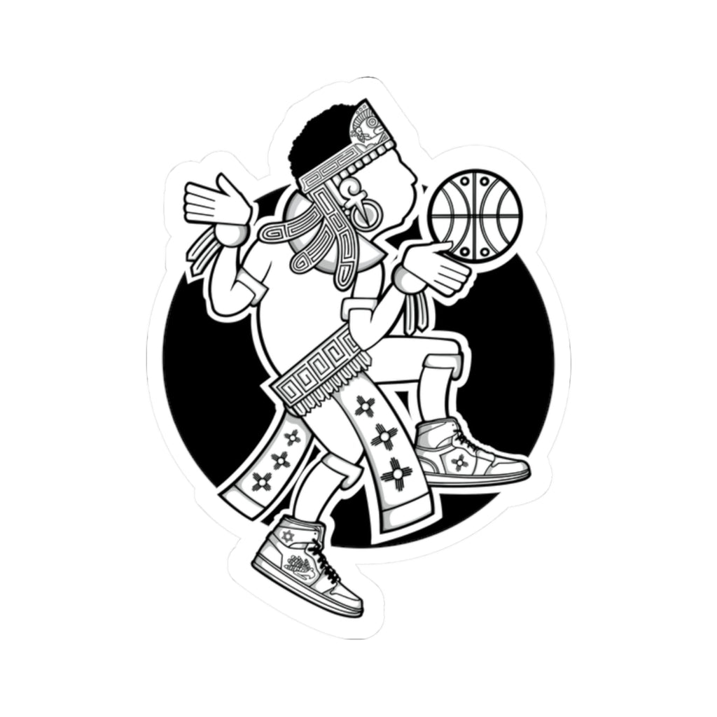 Aztec Hooper (Black & White) – Original Aztec Wear Vinyl Kiss-Cut Sticker