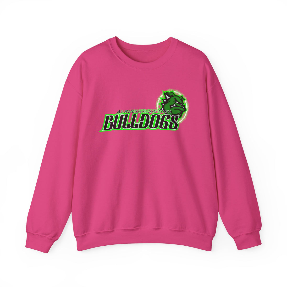 Albuquerque Bulldogs Athletic Mascot Spirit Fleece Crewneck Sweatshirt