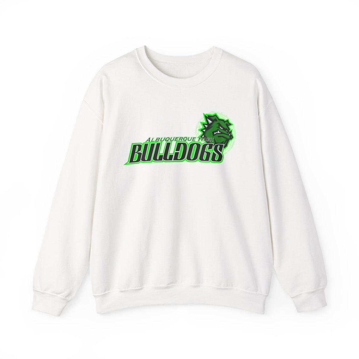 Albuquerque Bulldogs Athletic Mascot Spirit Fleece Crewneck Sweatshirt