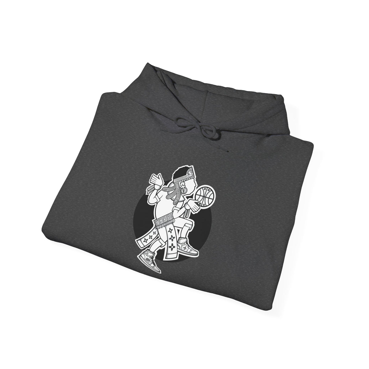 Aztec Hooper (Black & White) – Original Aztec Wear Basketball Fleece Hoodie