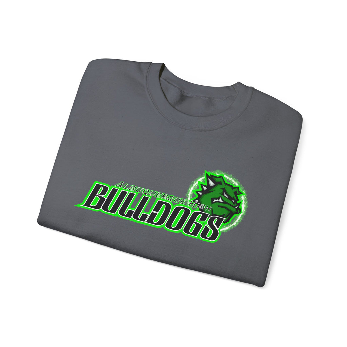 Albuquerque Bulldogs Athletic Mascot Spirit Fleece Crewneck Sweatshirt