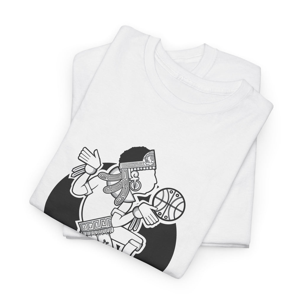 Aztec Hooper (Black & White) – Original Aztec Wear Basketball T-Shirt