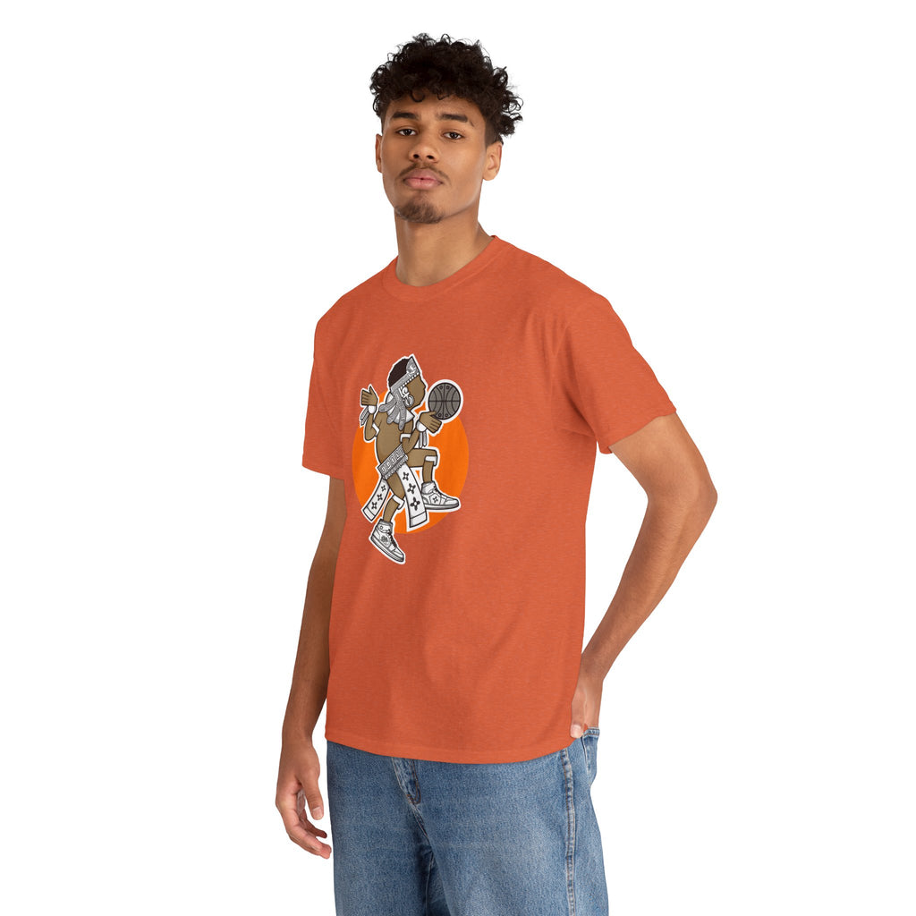 Aztec Hooper (Orange) – Original Aztec Wear Basketball T-Shirt