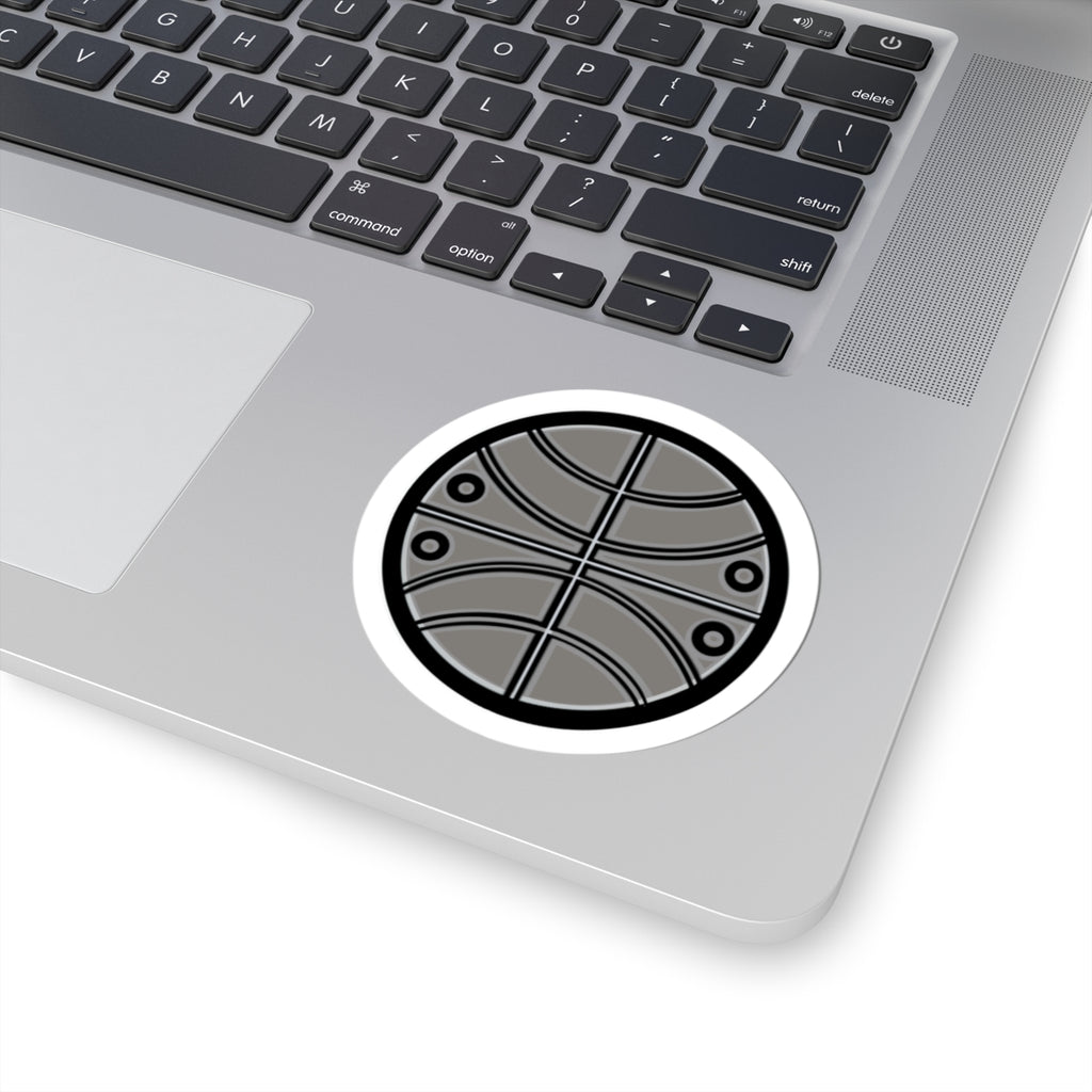 Aztec Basketball (Black & White) – Original Aztec Wear Vinyl Kiss-Cut Sticker