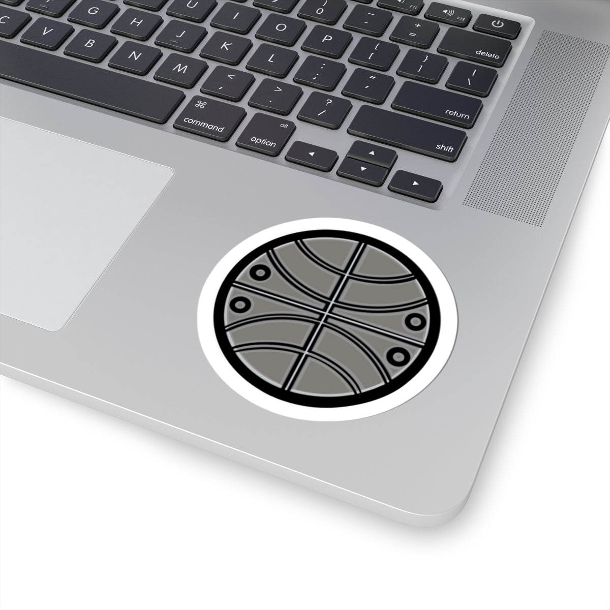 Aztec Basketball (Black & White) – Original Aztec Wear Vinyl Kiss-Cut Sticker