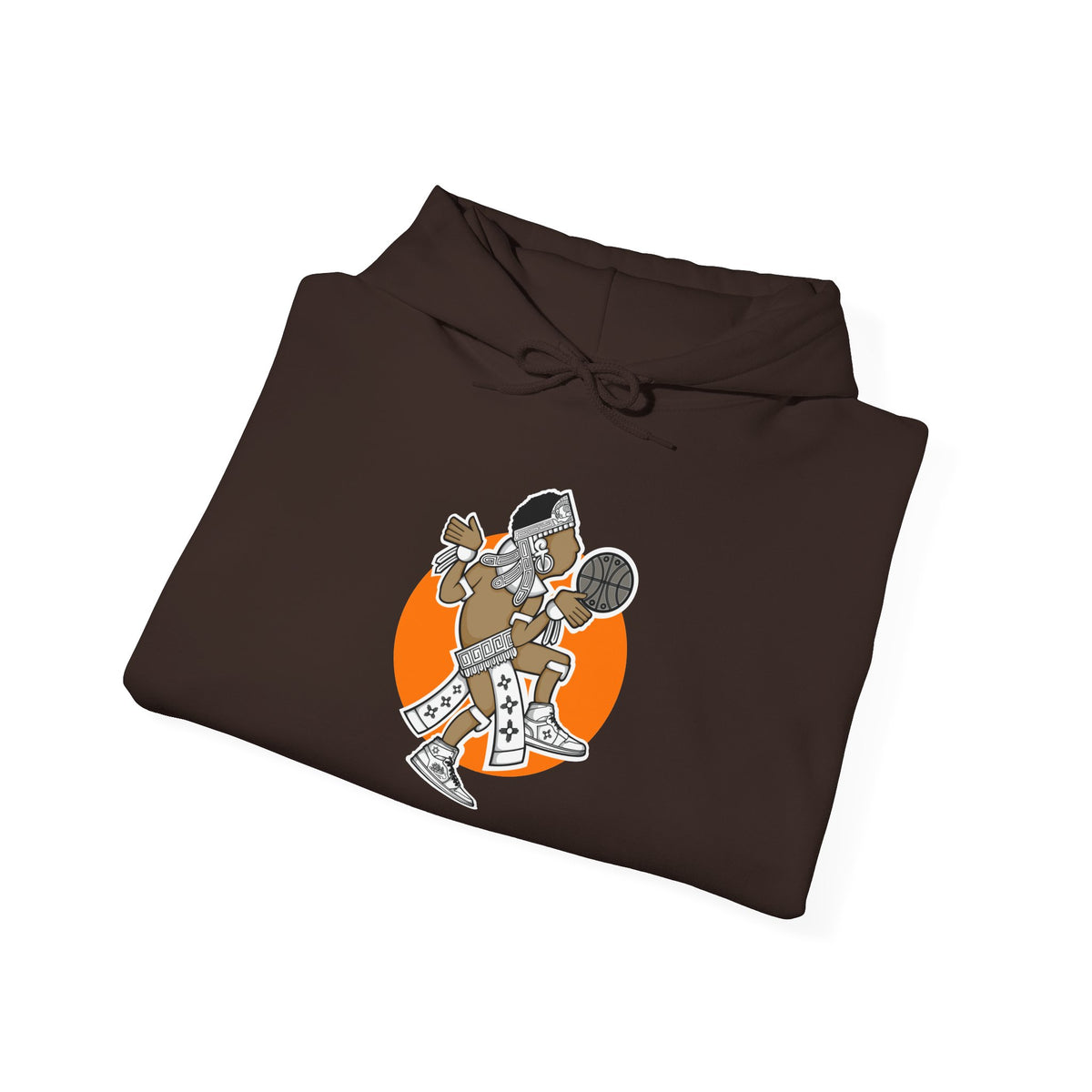 Aztec Hooper (Orange) – Original Aztec Wear Basketball Fleece Hoodie