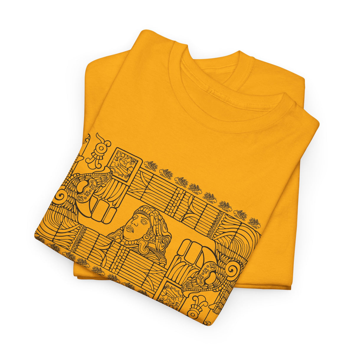 Aztec Wall (Black) – Original Hand-Drawn Aztec Wear T-Shirt