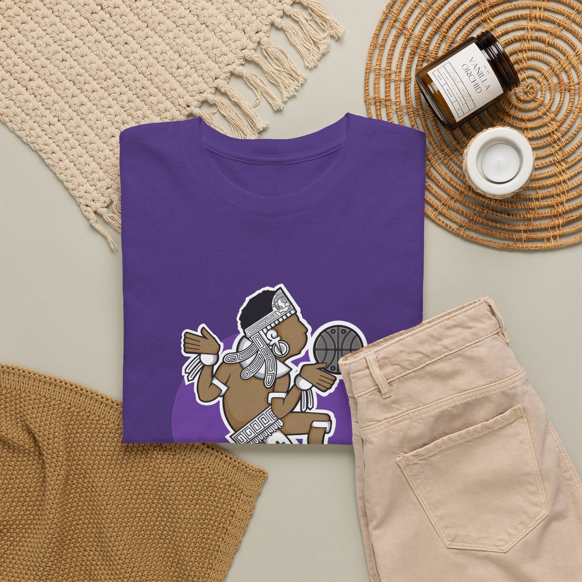 Aztec Hooper (Purple) – Original Aztec Wear Basketball T-Shirt