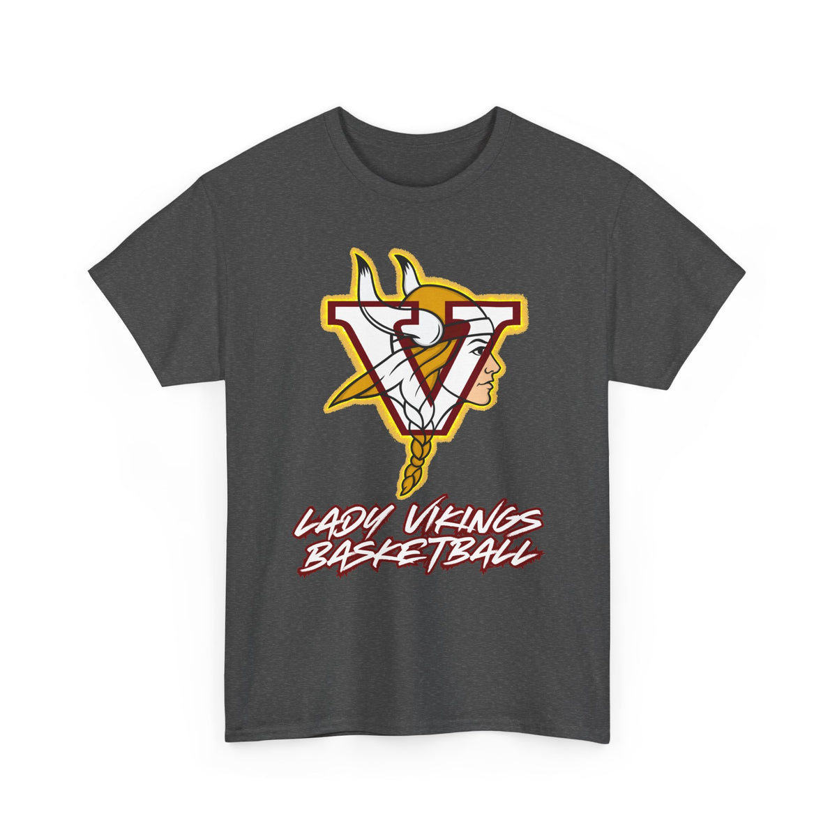 Valley Lady Vikings Basketball Classic Logo Spirit T-Shirt