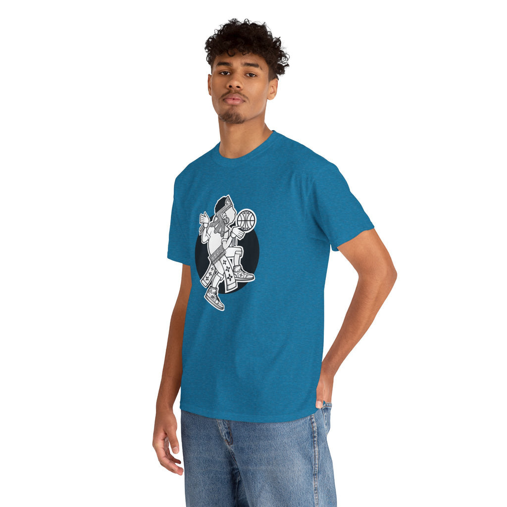 Aztec Hooper (Black & White) – Original Aztec Wear Basketball T-Shirt