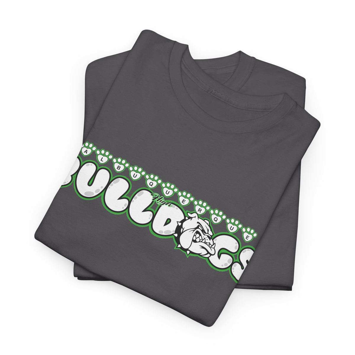 Albuquerque Bulldogs Retro Bubble Letter Spirit T-Shirt