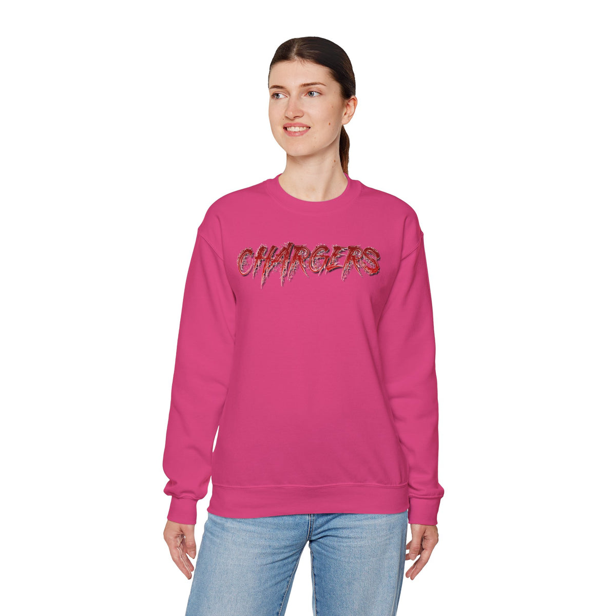 Albuquerque Academy Chargers Unisex Heavy Blend™ Crewneck Sweatshirt
