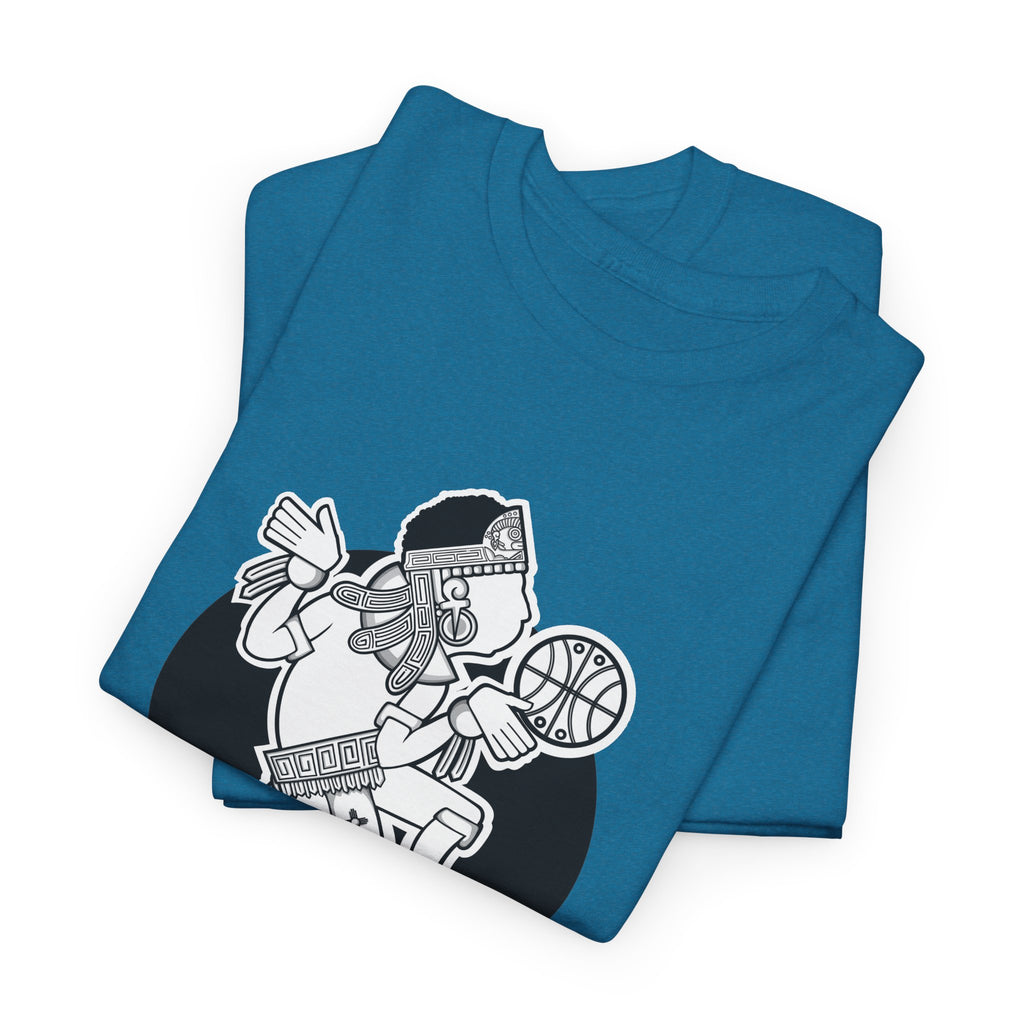 Aztec Hooper (Black & White) – Original Aztec Wear Basketball T-Shirt