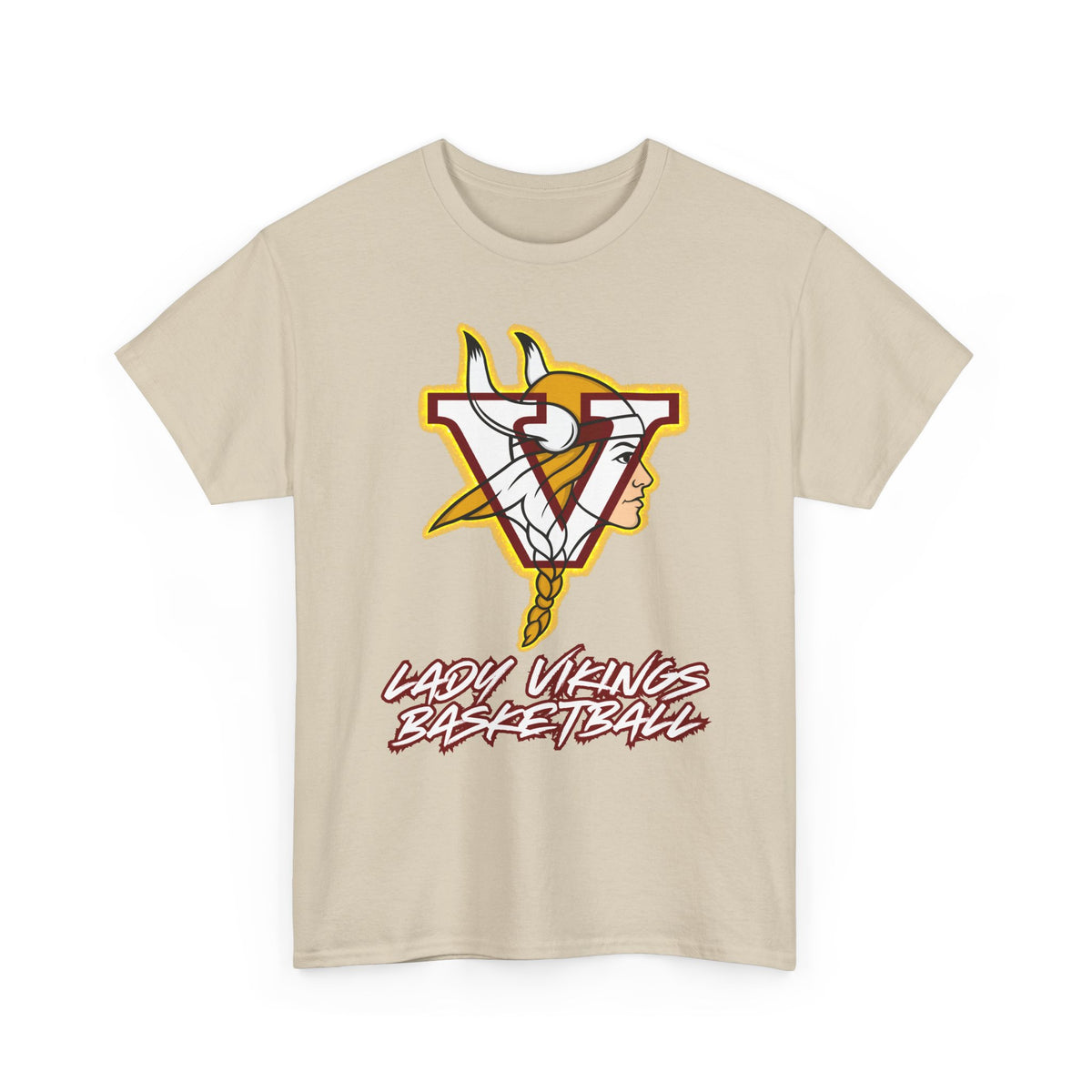 Valley Lady Vikings Basketball Classic Logo Spirit T-Shirt