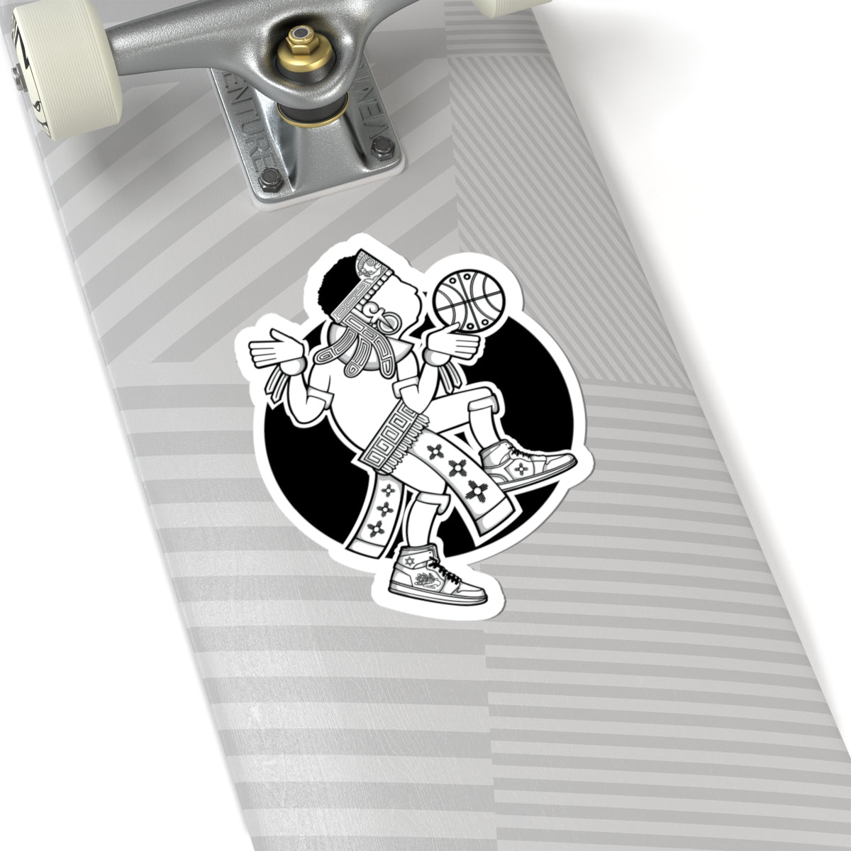 Aztec Hooper (Black & White) – Original Aztec Wear Vinyl Kiss-Cut Sticker