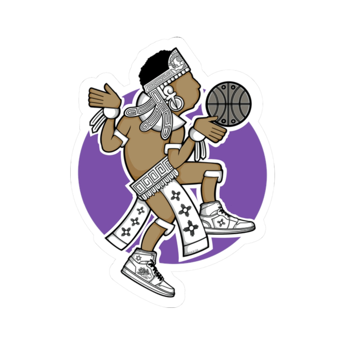 Aztec Hooper (Purple) – Original Aztec Wear Vinyl Kiss-Cut Sticker