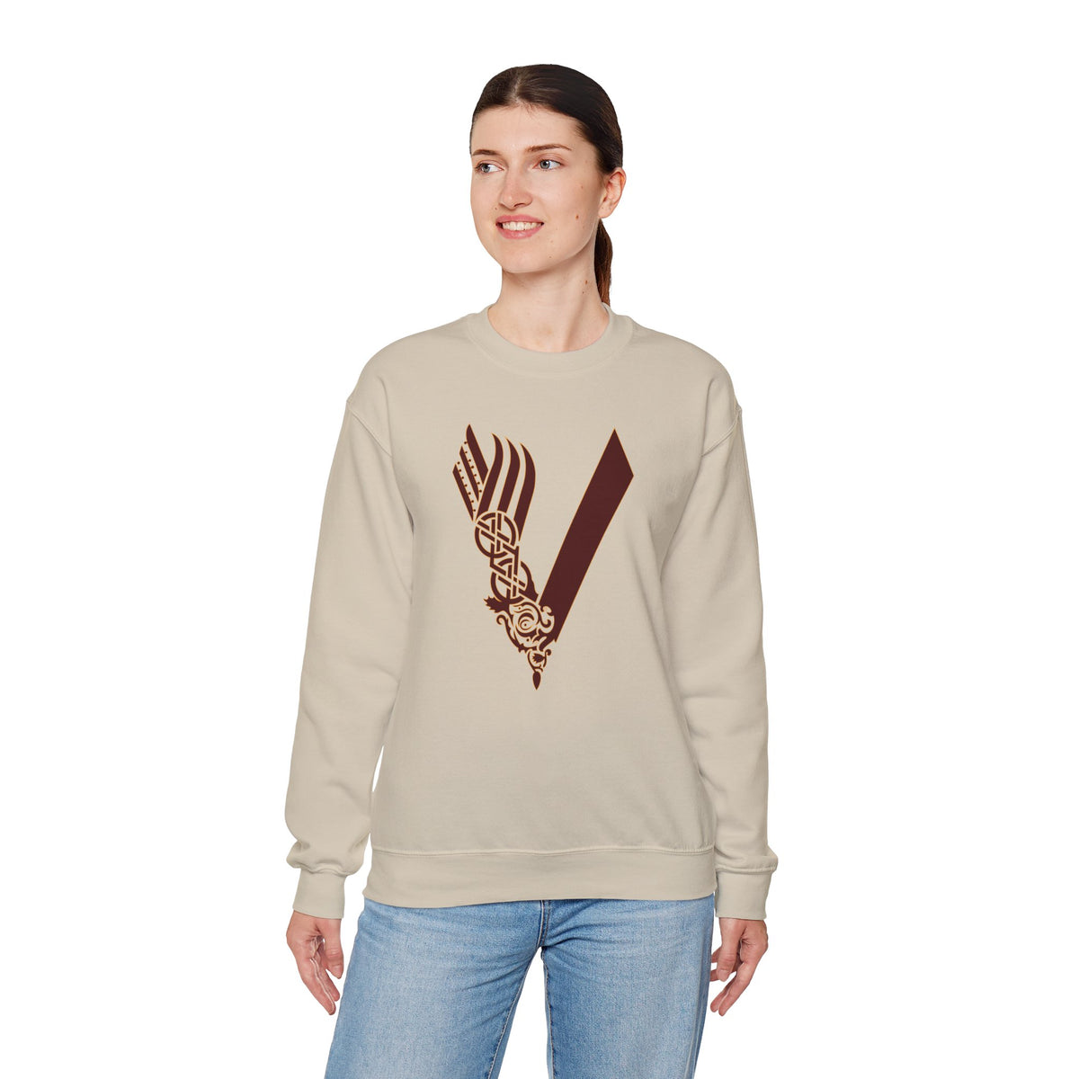 Valley Vikings Norse-Inspired Spirit Fleece Crewneck Sweatshirt
