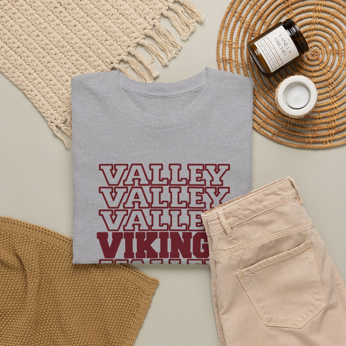 Valley Vikings Repeating Varsity Spirit T-Shirt