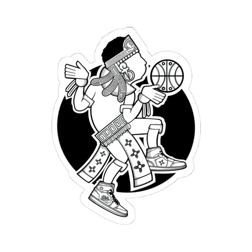 Aztec Hooper (Black & White) – Original Aztec Wear Vinyl Kiss-Cut Sticker