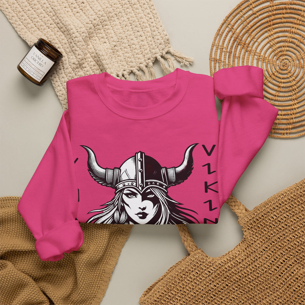 Valley Lady Vikings Basketball Norse Warrior Spirit Fleece Crewneck Sweatshirt