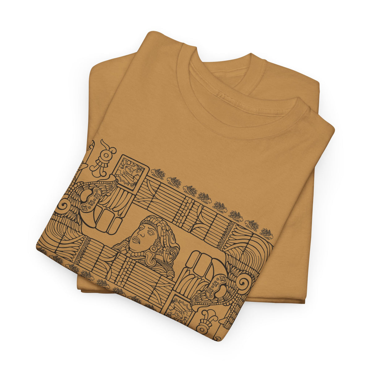 Aztec Wall (Black) – Original Hand-Drawn Aztec Wear T-Shirt