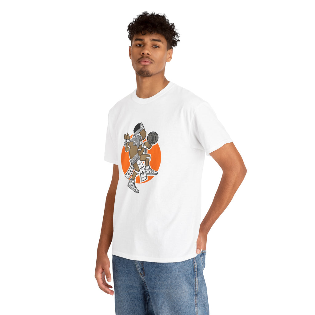 Aztec Hooper (Orange) – Original Aztec Wear Basketball T-Shirt