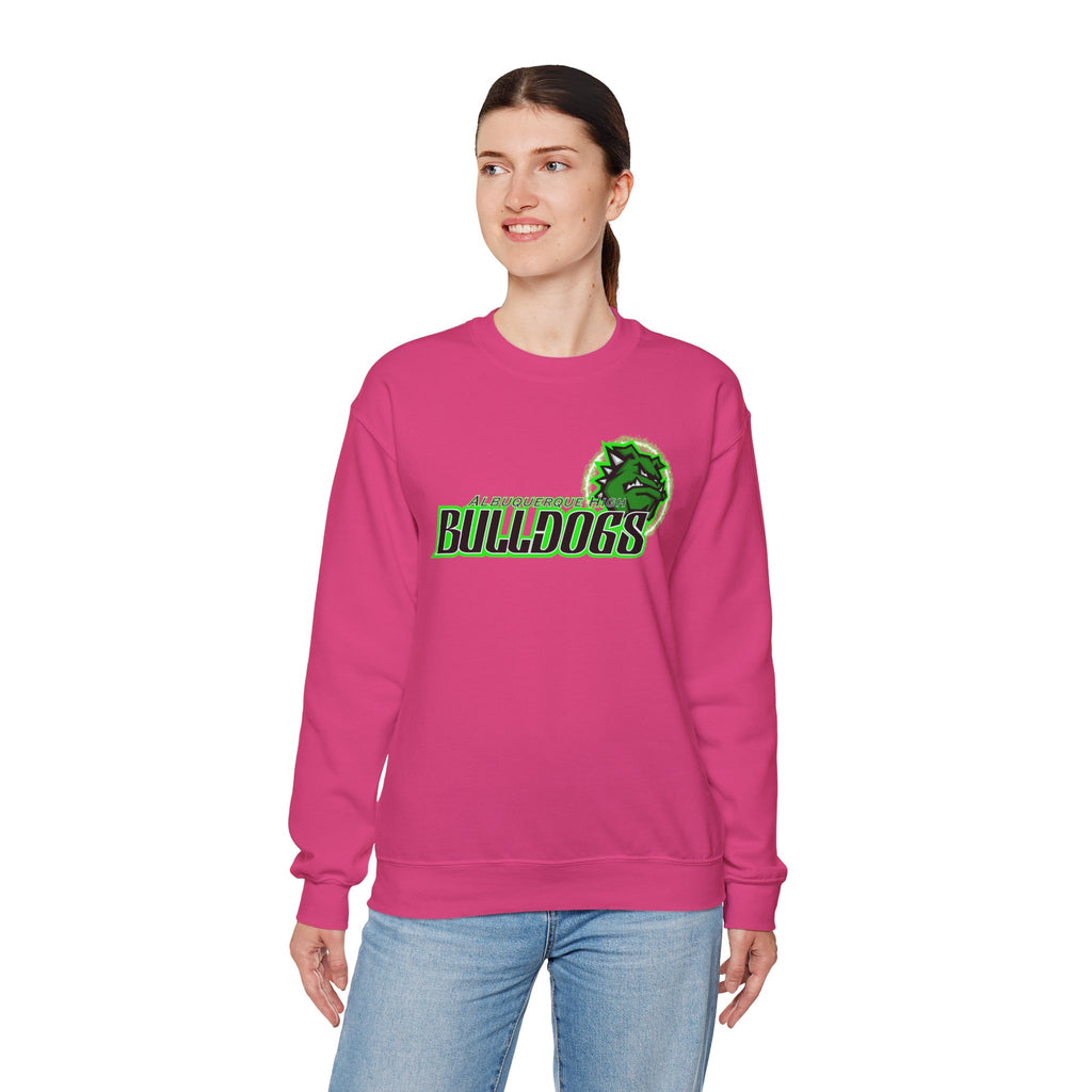 Albuquerque Bulldogs Athletic Mascot Spirit Fleece Crewneck Sweatshirt