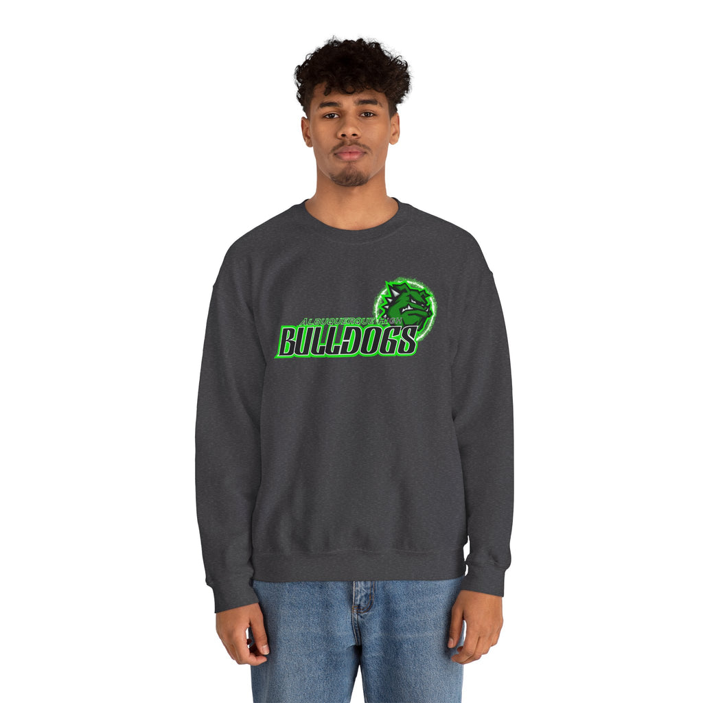 Albuquerque Bulldogs Athletic Mascot Spirit Fleece Crewneck Sweatshirt