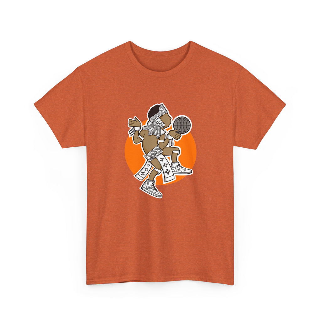 Aztec Hooper (Orange) – Original Aztec Wear Basketball T-Shirt