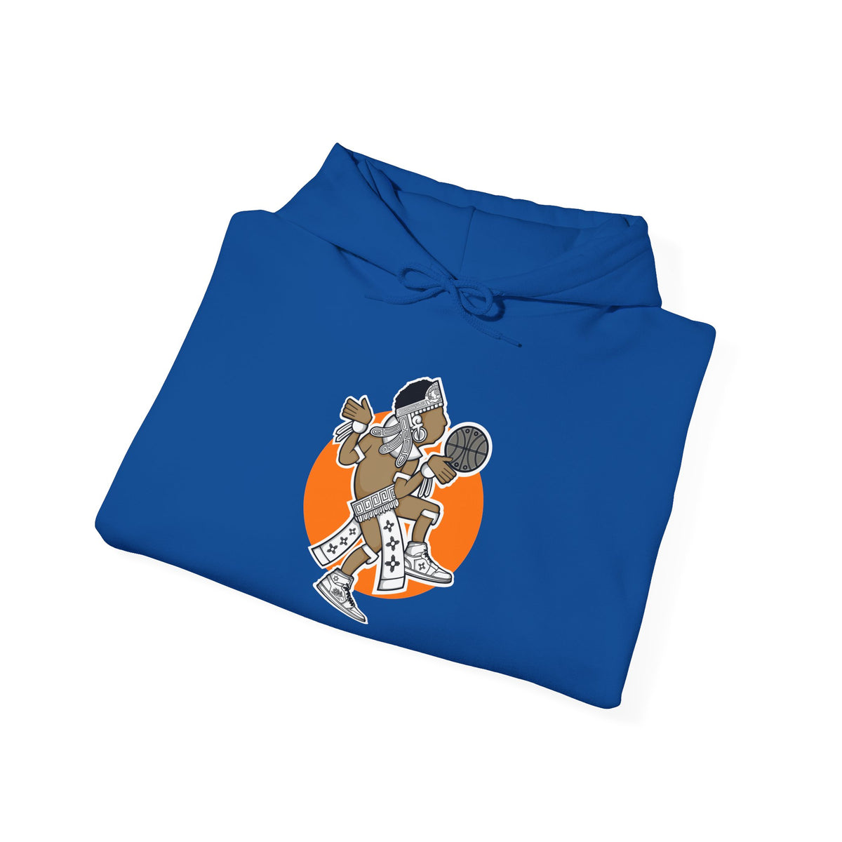 Aztec Hooper (Orange) – Original Aztec Wear Basketball Fleece Hoodie