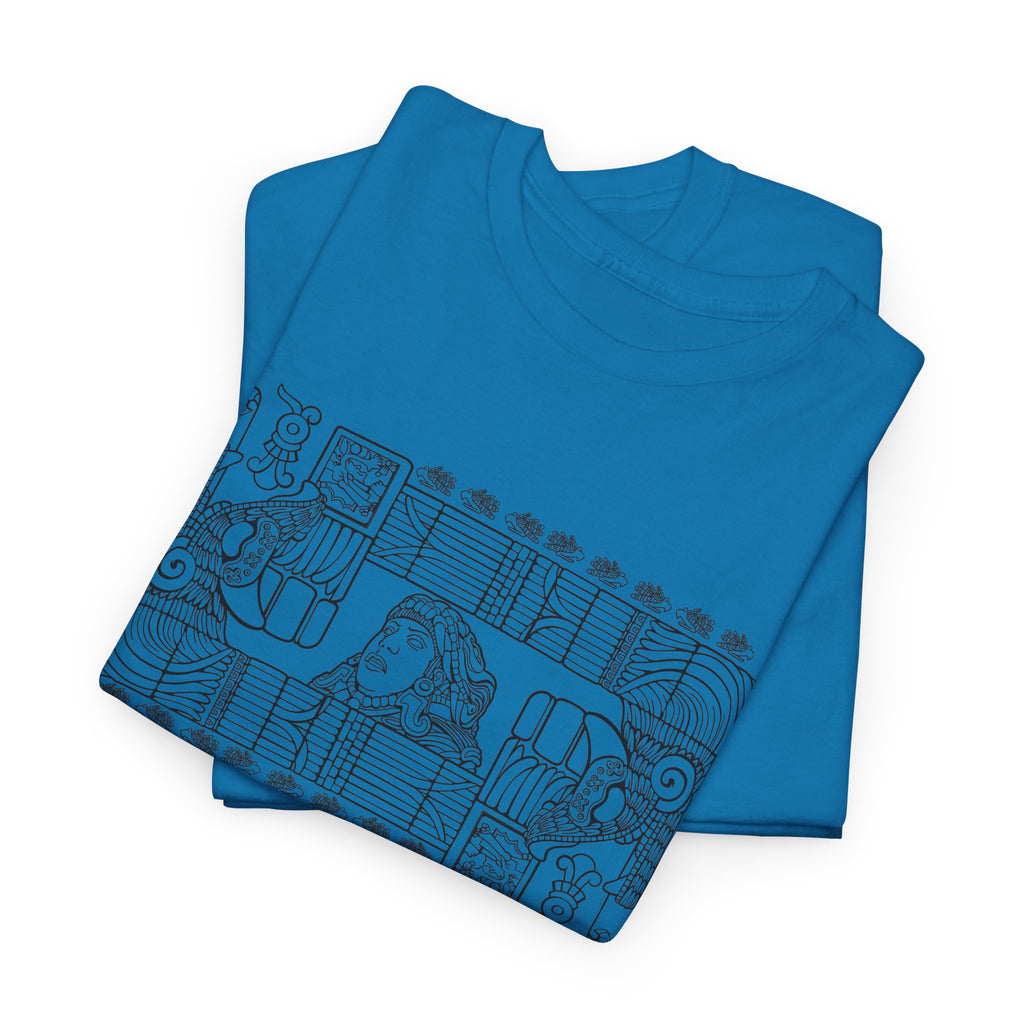 Aztec Wall (Black) – Original Hand-Drawn Aztec Wear T-Shirt