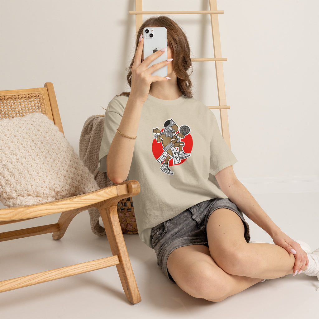 Aztec Hooper (Red) – Original Aztec Wear Basketball Spirit T-Shirt