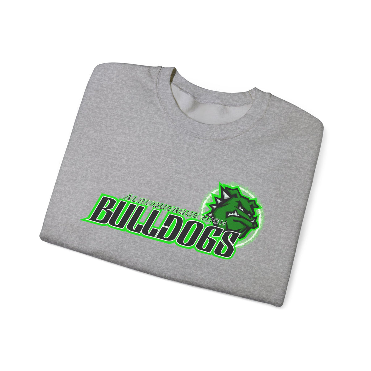 Albuquerque Bulldogs Athletic Mascot Spirit Fleece Crewneck Sweatshirt