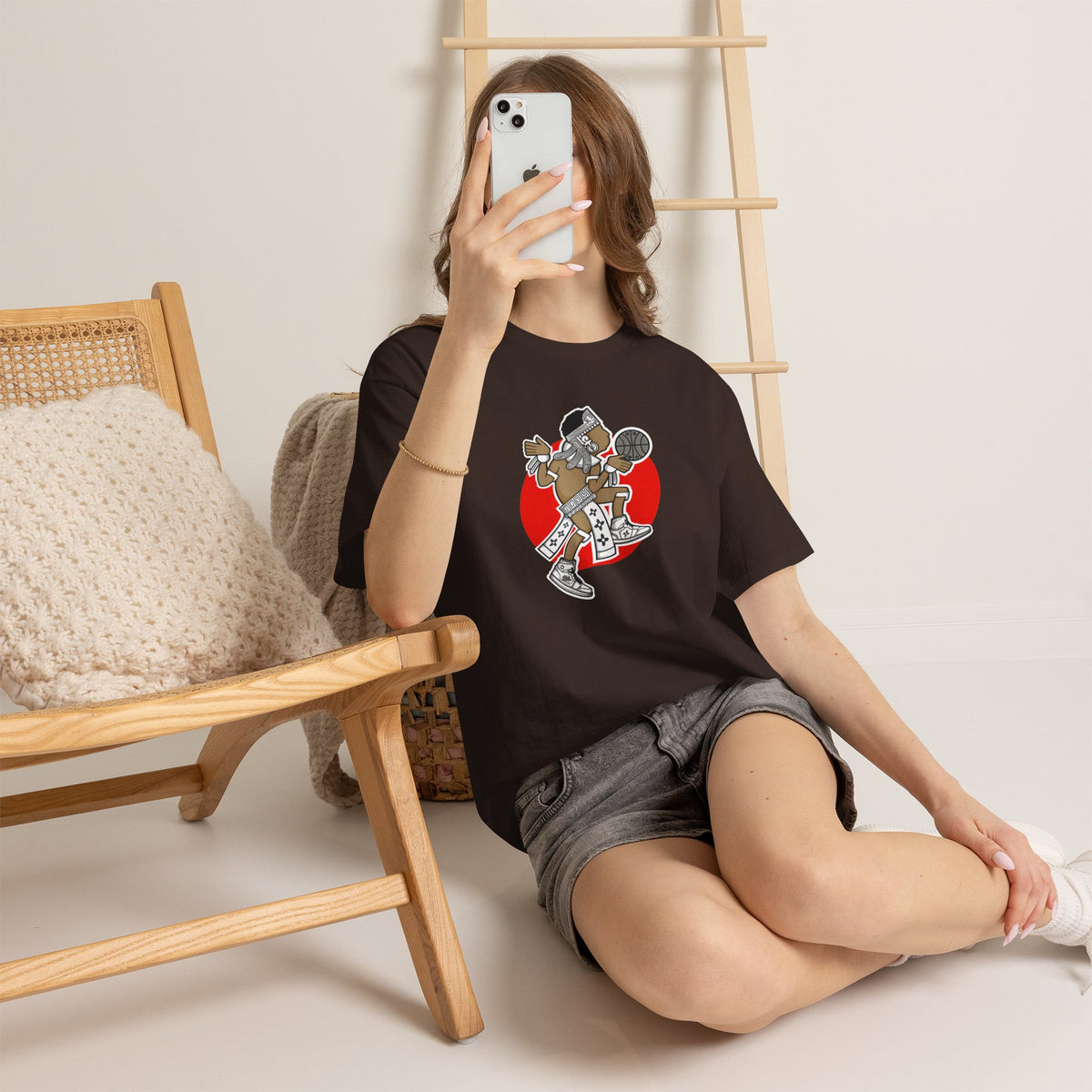 Aztec Hooper (Red) – Original Aztec Wear Basketball Spirit T-Shirt