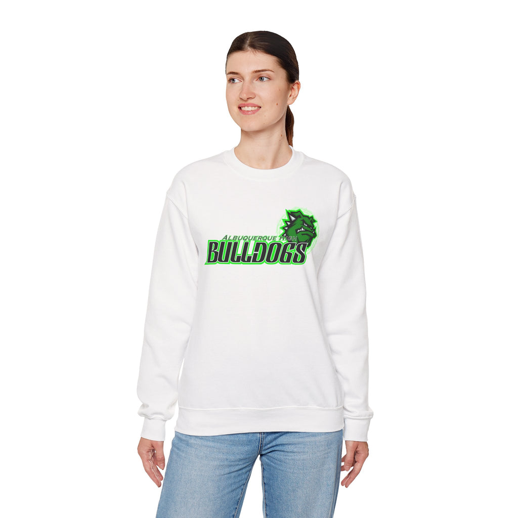 Albuquerque Bulldogs Athletic Mascot Spirit Fleece Crewneck Sweatshirt
