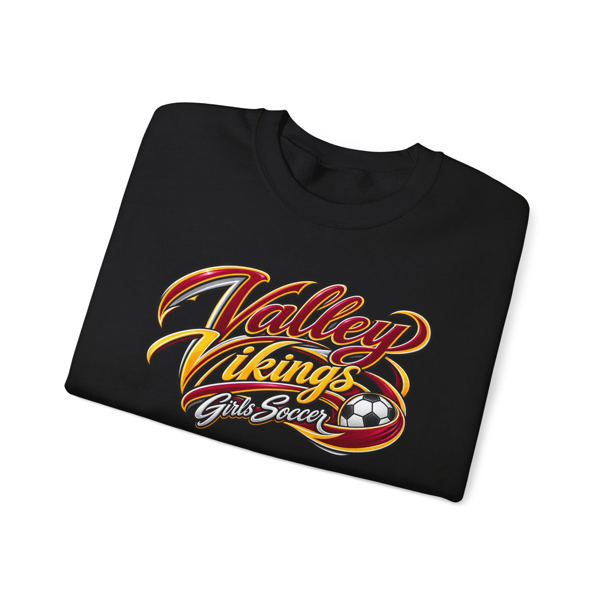 Valley Vikings Girls Soccer Spirit Fleece Crewneck Sweatshirt