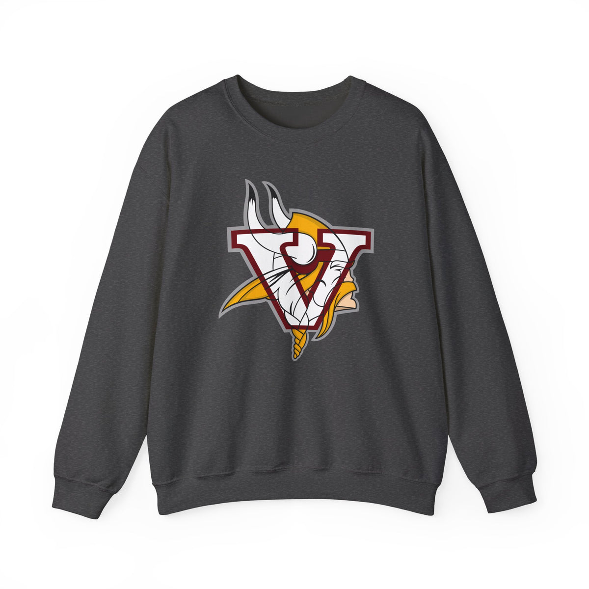 Valley Vikings Classic Logo Spirit Fleece Crewneck Sweatshirt