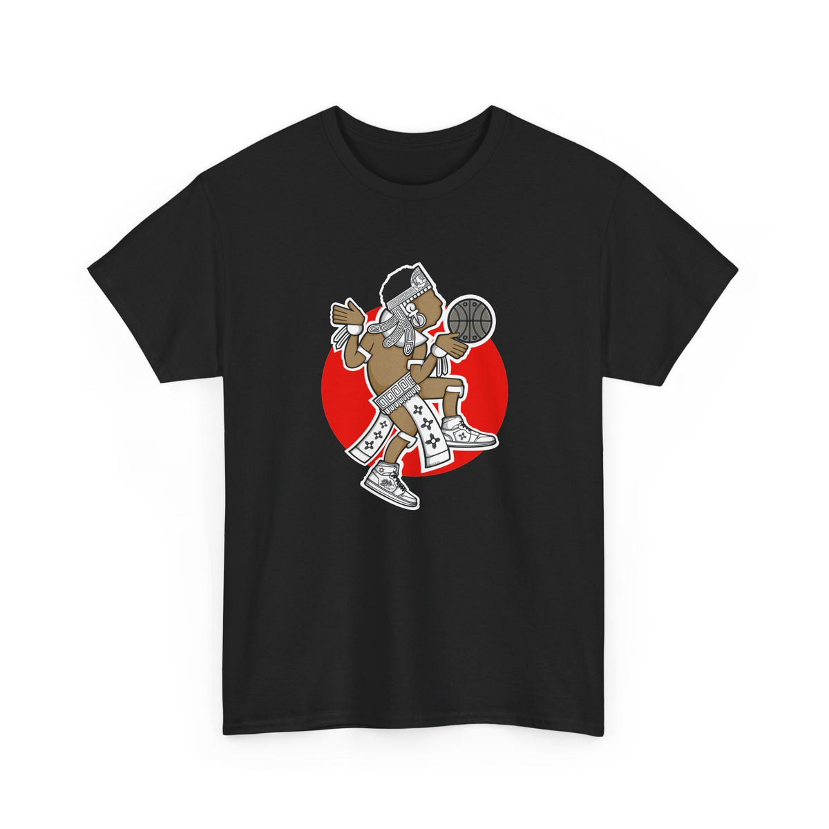 Aztec Hooper (Red) – Original Aztec Wear Basketball Spirit T-Shirt