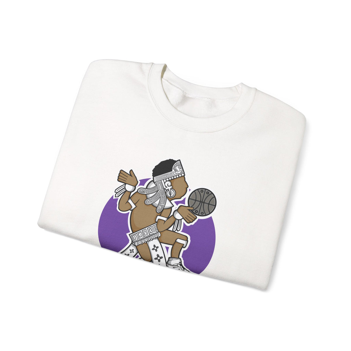 Aztec Hooper (Purple) – Original Aztec Wear Basketball Fleece Crewneck Sweatshirt