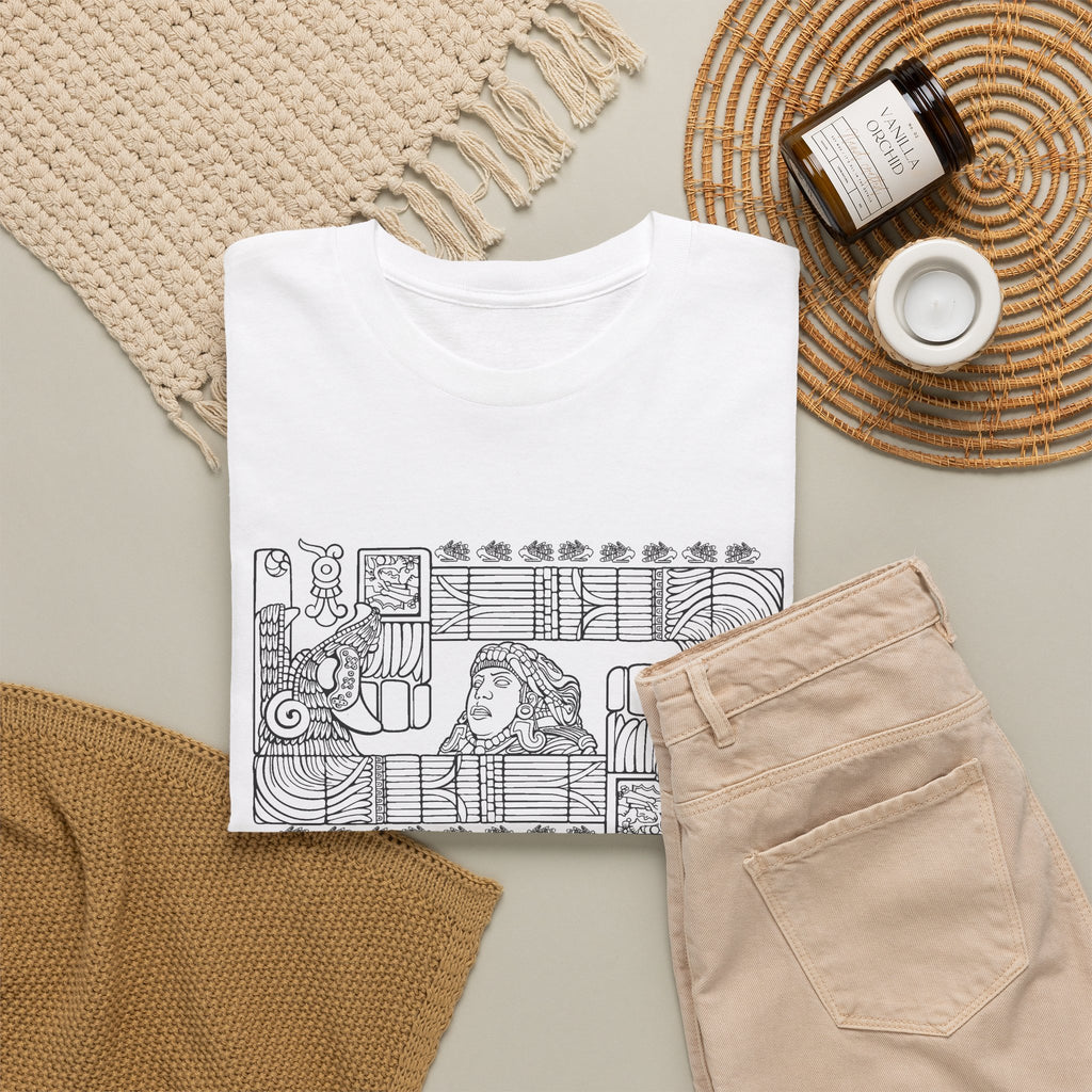 Aztec Wall (Black) – Original Hand-Drawn Aztec Wear T-Shirt