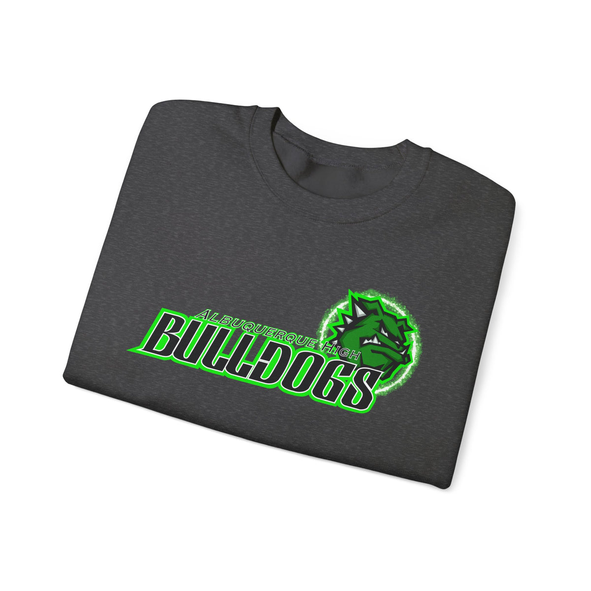 Albuquerque Bulldogs Athletic Mascot Spirit Fleece Crewneck Sweatshirt