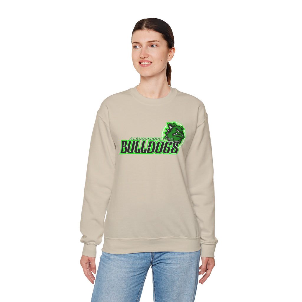 Albuquerque Bulldogs Athletic Mascot Spirit Fleece Crewneck Sweatshirt