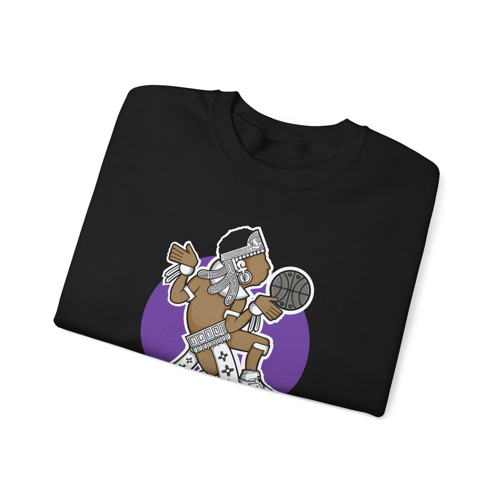 Aztec Hooper (Purple) – Original Aztec Wear Basketball Fleece Crewneck Sweatshirt